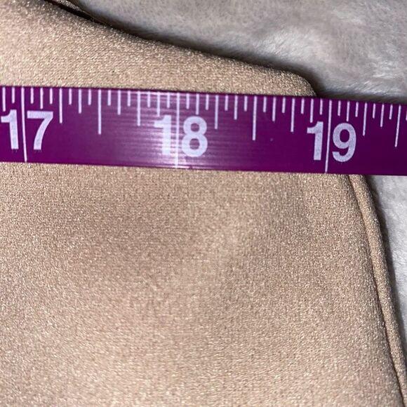 She + Sky Light Tan Sleeveless Side Cut Out Sheath Dress Sz L NWT - Picture 11 of 14